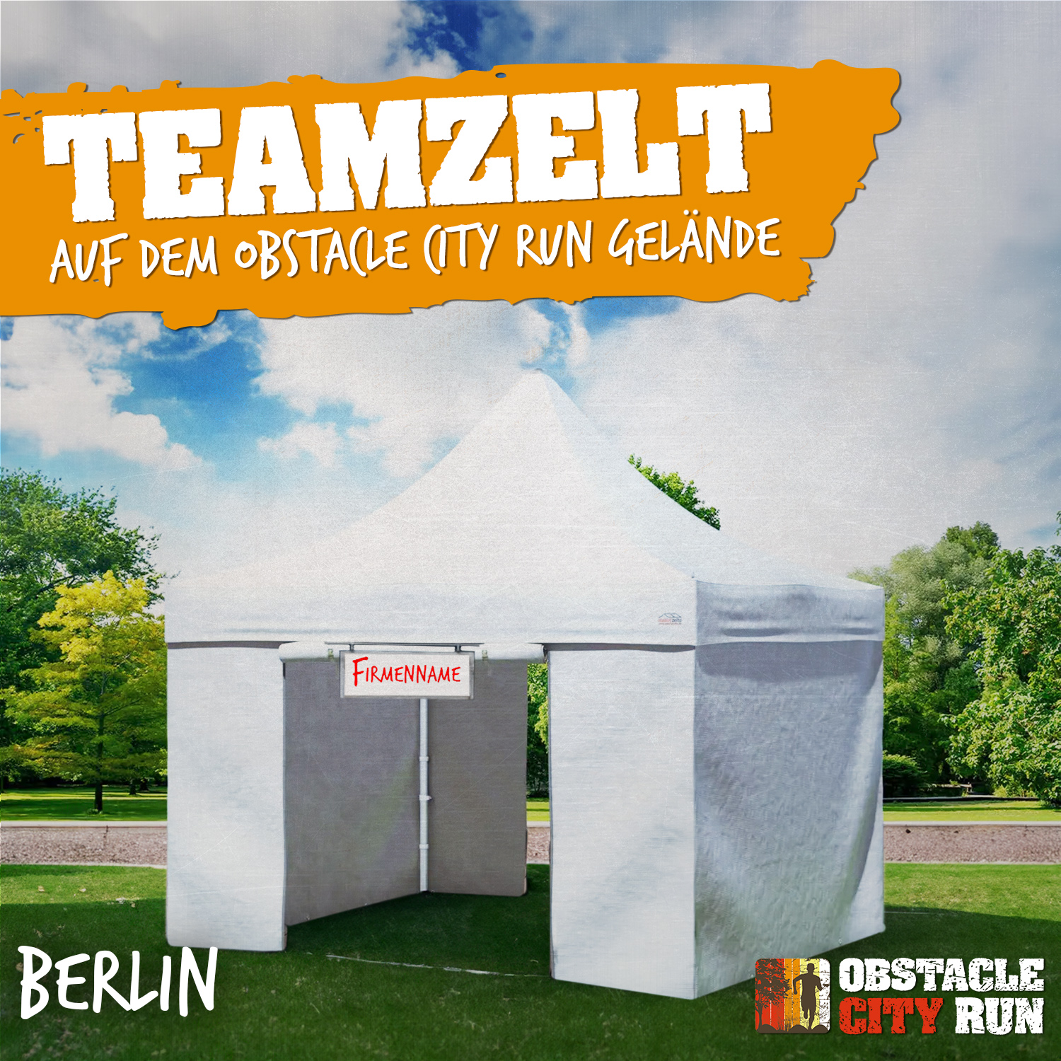 Teamzelt Obstacle City Run BERLIN