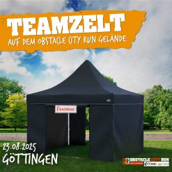 Teamzelt Obstacle City Run GÖTTINGEN