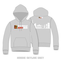 Obstacle City Run Hoodie Skyline Grey (Unisex)