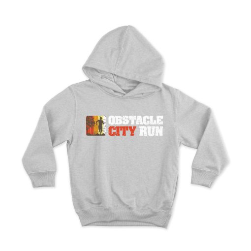 Obstacle City Run Hoodie Skyline Grey KIDS – Bild 3