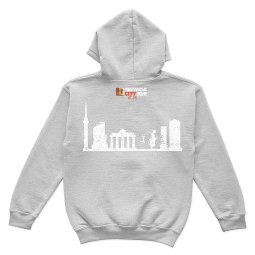 Obstacle City Run Hoodie Skyline Grey KIDS – Bild 2