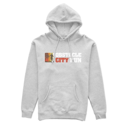Obstacle City Run Hoodie Skyline Grey (Unisex) – Bild 3