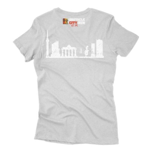Obstacle City Run T-Shirt Skyline Grey Female – Bild 2
