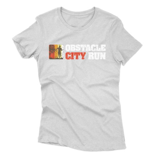 Obstacle City Run T-Shirt Skyline Grey Female – Bild 3