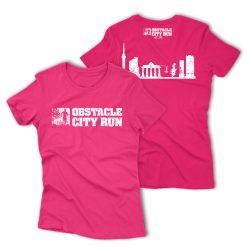 Obstacle City Run T-Shirt Skyline Pink Female