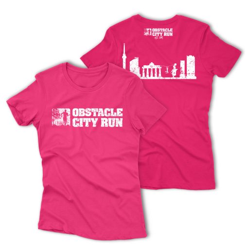 Obstacle City Run T-Shirt Skyline Pink Female