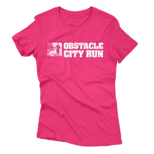 Obstacle City Run T-Shirt Skyline Pink Female – Bild 3