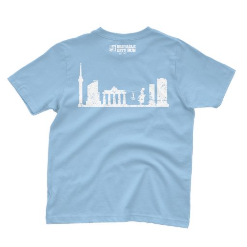 Obstacle City Run T-Shirt Skyline Blau KIDS – Bild 2