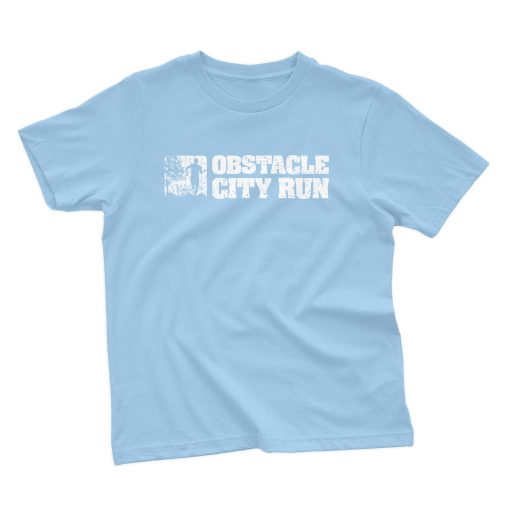 Obstacle City Run T-Shirt Skyline Blau KIDS – Bild 3
