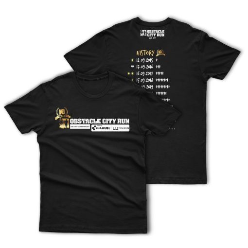 Obstacle City Run Jubiläums T-Shirt - 10 Jahre - Male
