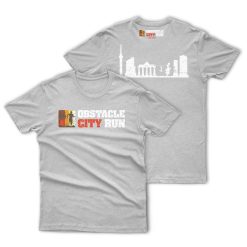 Obstacle City Run T-Shirt Skyline Grey Male