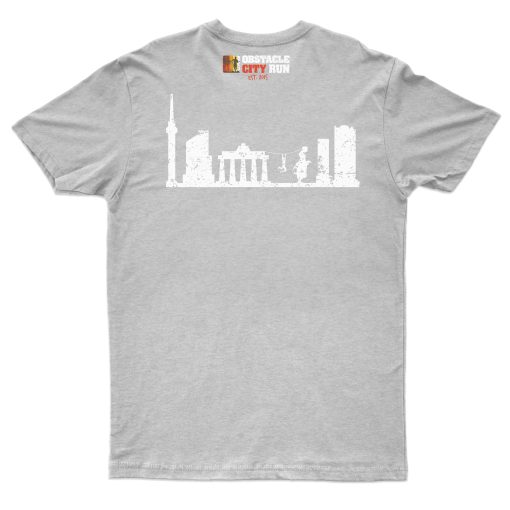 Obstacle City Run T-Shirt Skyline Grey Male – Bild 2