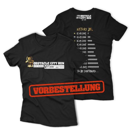 Obstacle City Run Jubiläums T-Shirt - 10 Jahre - Female
