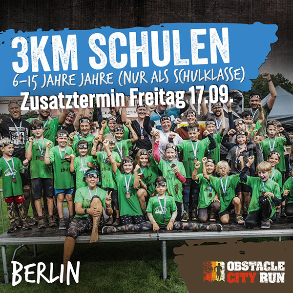 3KM Schulen (ab 6 Jahre) - BERLIN 2027 - Zusatztermin Freitag